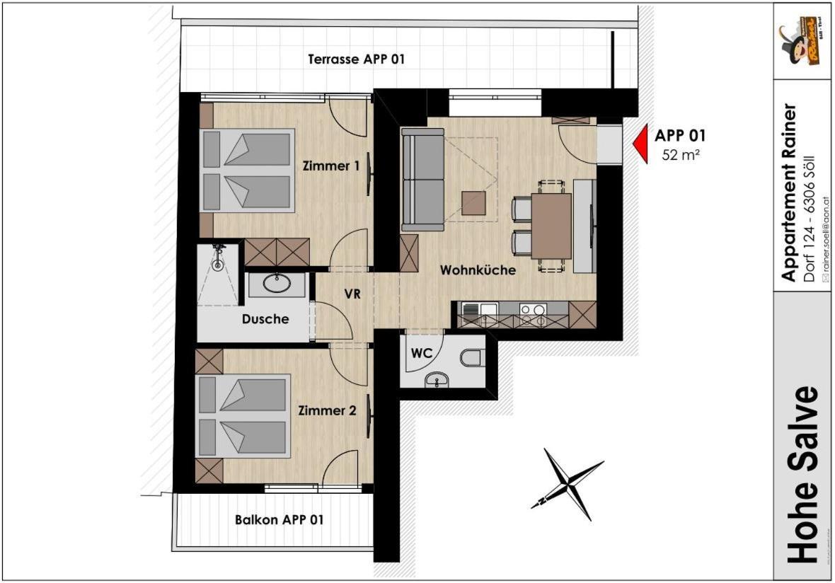 Apartment Rainer - Mittendrin Söll Exteriör bild